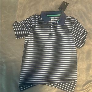 Navy Striped Polo Shirt for Kids